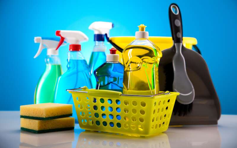 produits de nettoyage d'hygiène pour nettoyer la maison afin de